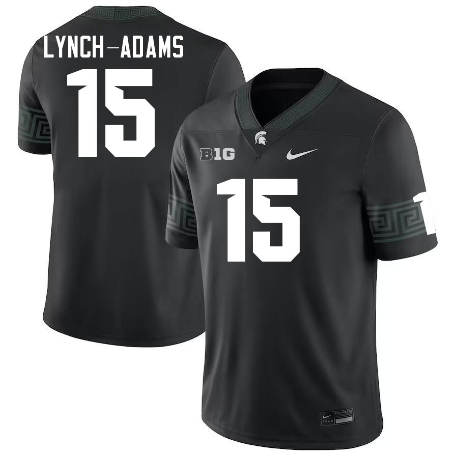 Michigan State Spartans #15 Kay'Ron Lynch-Adams College Football Jerseys Stitched-Black